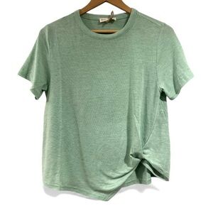 Short sleeve tee mint Green NEW Casual Top twist detail small soft